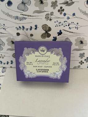 Saponificio Artigianale Fiorentino Lavender Soap 2-Bar Gift Set Made in Italy